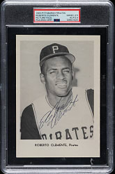 Signed 1965 Pittsburgh Pirates Picture Pack Roberto Clemente PSA GOOD+ 2.5 with MINT 9 Signature - The ONLY Graded Signed Example!