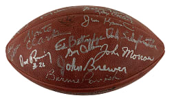 1964 Cleveland Browns NFL Champions Team-Signed Reunion Football