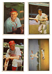 1953 Bowman Color Collection (107) with 15 Hall of Famers Including Reese and Two Musials