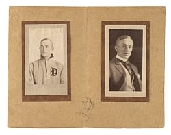 1920s Ty Cobb Signed Photographic Presentation Display with Carl Horner Image - PSA/DNA