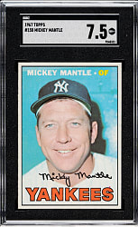 1967 Topps #150 Mickey Mantle SGC NM+ 7.5