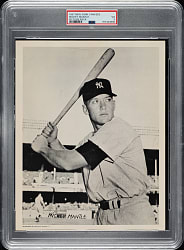 1957 New York Yankees Picture Pack Mickey Mantle PSA VG 3