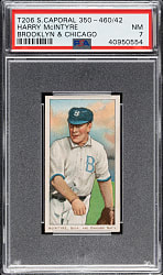 1909-1911 T206 White Border Harry McIntyre Brooklyn & Chicago PSA NM 7