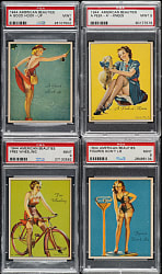 1944 R59 American Beauties PSA-Graded Complete Set (24)