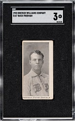 1903 E107 Breisch-Williams Buck Freeman SGC VG 3 - 1 of 2 - Highest Graded!