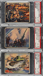 1939 R173 Gum, Inc. "The World in Arms" PSA-Graded Complete Set (48)