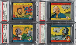 1939 R67 W.S. Corporation Heroes of the Sea PSA-Graded Near-Complete Set (23/24)