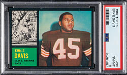 1962 Topps Football #36 Ernie Davis Rookie PSA NM-MT 8