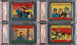 1939 R54 W.S. Corporation "The Foreign Legion" PSA-Graded Partial Set (31/48)