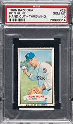 1965 Bazooka #26 Ron Hunt PSA GEM MINT 10 - 1 of 3!