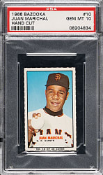 1966 Bazooka #10 Juan Marichal PSA GEM MINT 10 - 1 of 7!