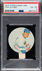 1970 Topps Candy Lids Tom Seaver PSA EX-MT 6