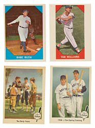 1959 Fleer Ted Williams and 1960 Fleer All-Time Greats Partial Set Pair (2 Sets, 100 Cards)