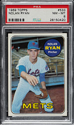 1969 Topps #533 Nolan Ryan PSA NM-MT 8
