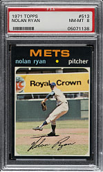 1971 Topps #513 Nolan Ryan PSA NM-MT 8
