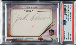 2024 Topps Luminaries Cut Signatures #CS-JR Jackie Robinson #1/1 PSA GEM MINT 10