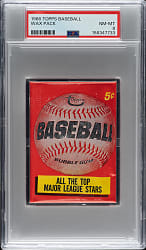1966 Topps Unopened Five-Cent Wax Pack PSA NM-MT 8