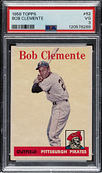1958 Topps #52 Roberto Clemente PSA VG 3