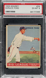1933 R319 Goudey #24 Horace Ford PSA EX-MT 6