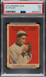 1914 E145 Cracker Jack #36 Ed Walsh PSA FAIR 1.5