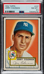 1952 Topps #237 Jerry Coleman PSA NM-MT+ 8.5