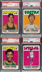 1971-1972 Topps Basketball PSA NM-MT 8 Collection (83) Including Cowens, Tomjanovich, and R. Brown Rookies