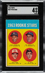 1963 Topps #537 Pete Rose Rookie SGC VG/EX 4