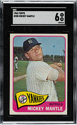 1965 Topps #350 Mickey Mantle SGC EX/NM 6