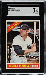 1966 Topps #50 Mickey Mantle SGC NM 7