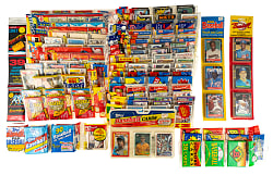 1981 to 1995 Topps, Fleer, Donruss, and Score Unopened Rack Pack Collection (69)