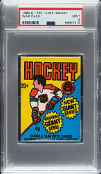 1980-1981 O-Pee-Chee Hockey Unopened Wax Pack PSA MINT 9