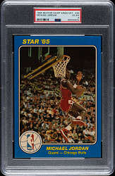 1984-1985 Star Company Basketball "Court Kings 5 x 7" #26 Michael Jordan Rookie PSA VG-EX 4