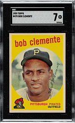 1959 Topps #478 Roberto Clemente SGC NM 7