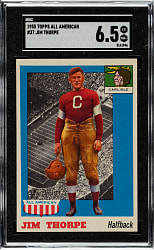 1955 Topps All-American Football #37 Jim Thorpe SGC EX/NM+ 6.5
