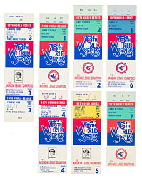 1979 Baltimore Orioles vs. Pittsburgh Pirates World Series Full Ticket and Stub Complete Run (7)