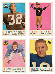 1959 Topps Football Near-Complete Set (169/176) Plus 120 Duplicates Including Jim Brown and Johnny Unitas