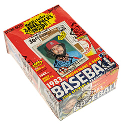1983 Fleer Unopened Wax Box (36 Packs) - BBCE