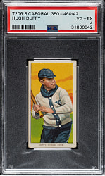 1909-1911 T206 White Border Hugh Duffy PSA VG-EX 4