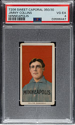 1909-1911 T206 White Border Jimmy Collins PSA VG-EX 4