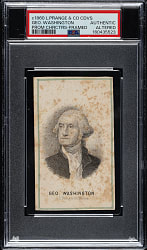 Circa 1860 L. Prang & Co. "Prominent Characters, Men of Times" George Washington Framed PSA Authentic