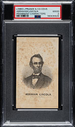 Circa 1860 L. Prang & Co. "Prominent Characters, Men of Times" Abraham Lincoln PSA GOOD 2