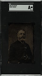 1887-1889 Harry Wright Tintype SGC Authentic