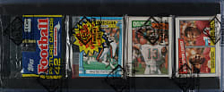 1987 Topps Football Unopened Rack Pack - Walter Payton, Dan Marino and Ronnie Lott on Top - BBCE