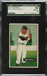 1951 Bowman #130 Tom Saffell SGC NM/MT 88