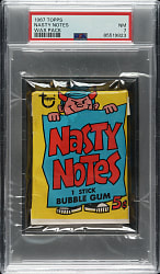 1967 Topps "Nasty Notes" Unopened Wax Pack PSA NM 7