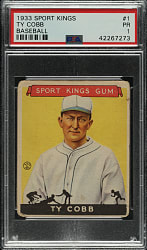 1933 R338 Sport Kings #1 Ty Cobb PSA POOR 1