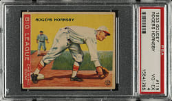 1933 R319 Goudey #119 Rogers Hornsby PSA VG-EX 4