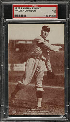 1922 Eastern Exhibit Supply Co. Walter Johnson PSA NM 7