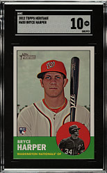 2012 Topps Heritage #H650 Bryce Harper Rookie SGC GEM MINT 10