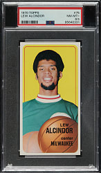 1970-1971 Topps Basketball #75 Lew Alcindor PSA NM/MT+ 8.5